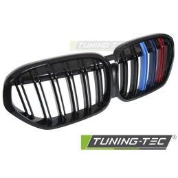 GRILLE SPORT GLOSSY BLACK TRI-COLOUR DOUBLE BAR fits BMW X1 F48 LCI 20-22, Nouveaux produits tuning-tec