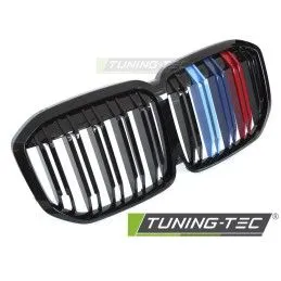GRILLE SPORT GLOSSY BLACK TRI-COLOUR DOUBLE BAR fits BMW X7 G07 18-22 , Nouveaux produits tuning-tec