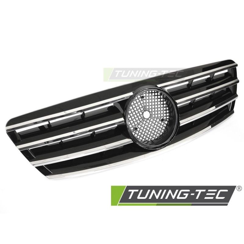 GRILLE SPORT BLACK CHROME fits MERCEDES W203 / S203 00-07, Nouveaux produits tuning-tec