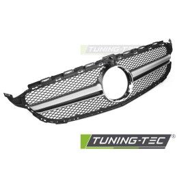 GRILLE BLACK SILVER with CAMERA HOLE fits MERCEDES W205 14-18 / S205 14-18 / C205 15-18 / A205 16-18, Nouveaux produits tuning-t