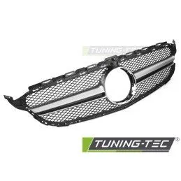 GRILLE BLACK SILVER with CAMERA HOLE fits MERCEDES W205 14-18 / S205 14-18 / C205 15-18 / A205 16-18, Nouveaux produits tuning-t