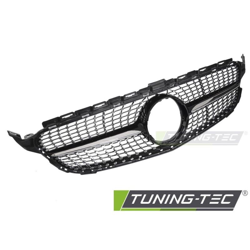 GRILLE DIAMOND BLACK CHROME fits MERCEDES W205 14-18 / S205 14-18 / C205 15-18 / A205 16-18, Nouveaux produits tuning-tec