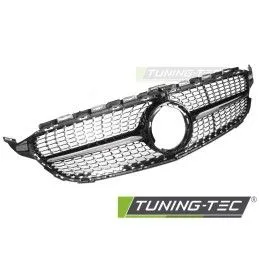GRILLE DIAMOND BLACK CHROME with CAMERA HOLE fits MERCEDES W205 18-21 / S205 18-21 / C205 18-23 / A205 18-23, Nouveaux produits 