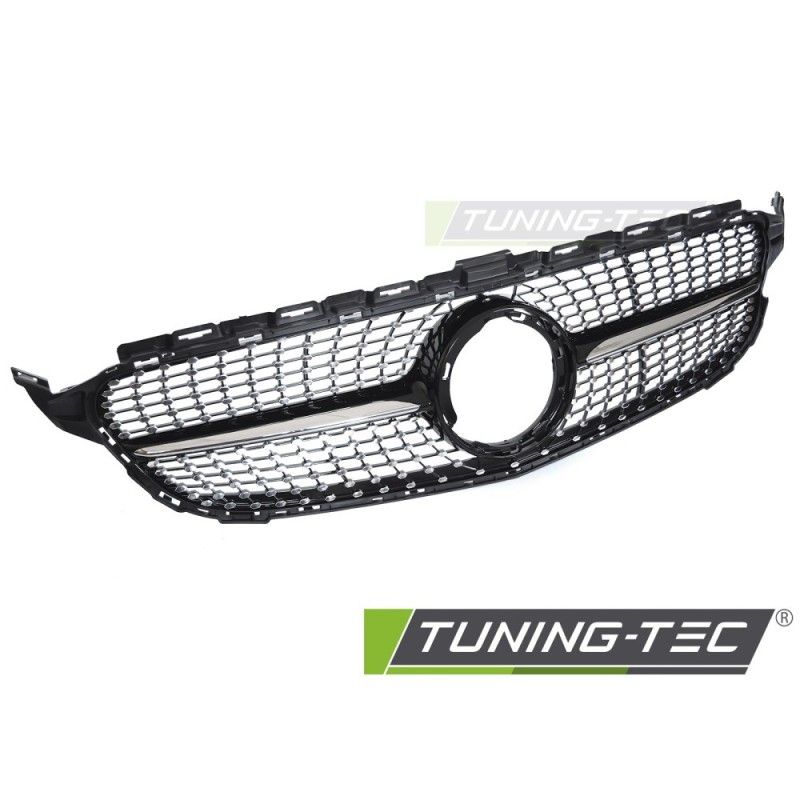 GRILLE DIAMOND BLACK CHROME fits MERCEDES W205 18-21 / S205 18-21 / C205 18-23 / A205 18-23, Nouveaux produits tuning-tec
