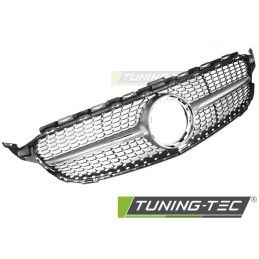 GRILLE DIAMOND SILVER CHROME fits MERCEDES W205 18-21 / S205 18-21 / C205 18-23 / A205 18-23, Nouveaux produits tuning-tec