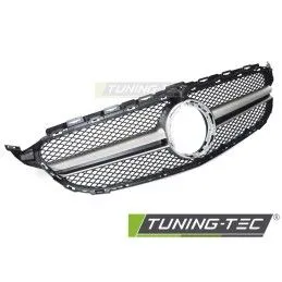 GRILLE BLACK SILVER with CAMERA HOLE fits MERCEDES W205 18-21 / S205 18-21 / C205 18-23 / A205 18-23, Nouveaux produits tuning-t