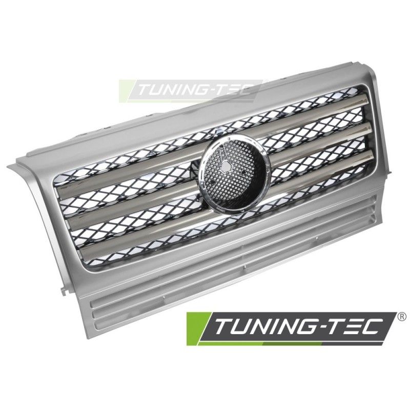 GRILLE SPORT SILVER CHROME fits MERCEDES W463 90-12 , Nouveaux produits tuning-tec