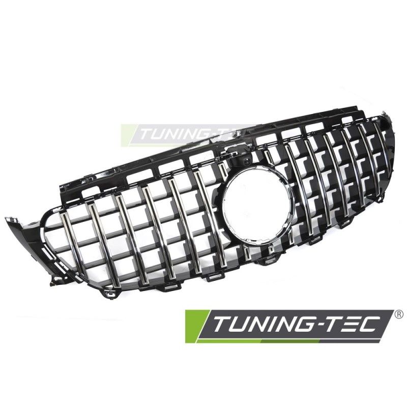 GRILLE SPORT CHROME BLACK with CAMERA HOLE fits MERCEDES W213 / S213 16-19, Nouveaux produits tuning-tec