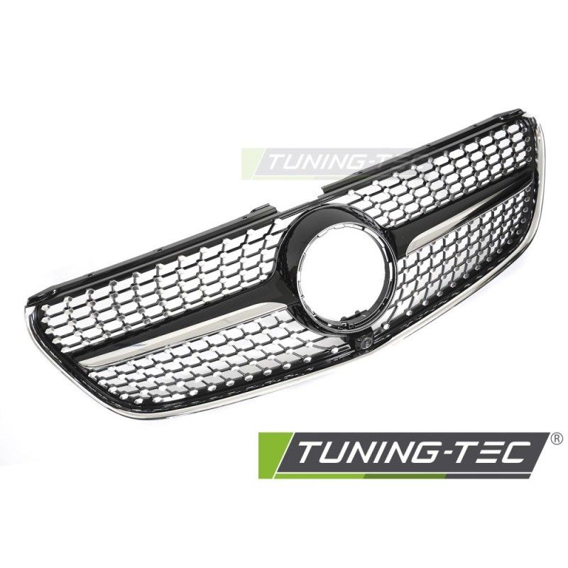 GRILLE DIAMOND BLACK CHROME fits MERCEDES V-CLASS W447 14-19, Nouveaux produits tuning-tec