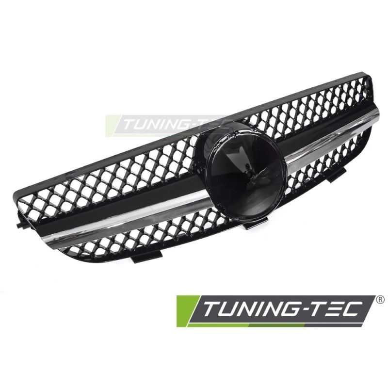 GRILLE SPORT CHROME BLACK fits MERCEDES CLK W209 03-10, Nouveaux produits tuning-tec