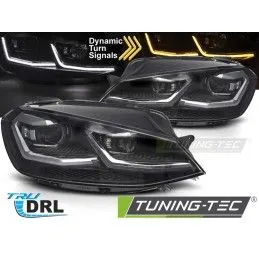LED HEADLIGHTS SILVER SEQ DRL fits VW GOLF VII 17-19, Nouveaux produits tuning-tec