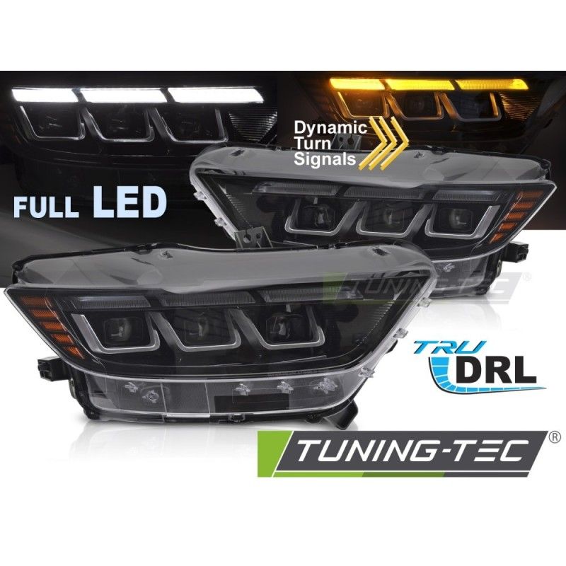HEADLIGHTS FULL LED SEQ DRL fits FORD MUSTANG 14-17, Nouveaux produits tuning-tec