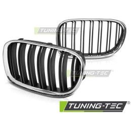 GRILLE CHROME BLACK DOUBLE BAR fits BMW F01 09-15, Bmw GRILLE CHROME BLACK DOUBLE BAR fits BMW F01 09-15, Bmw