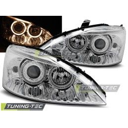 FORD FOCUS 10.98-10.01 ANGEL EYES CHROME, Focus I 98-05