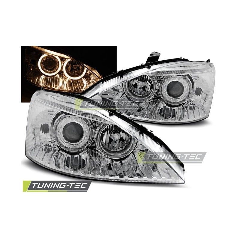 FORD FOCUS 10.98-10.01 ANGEL EYES CHROME, Focus I 98-05