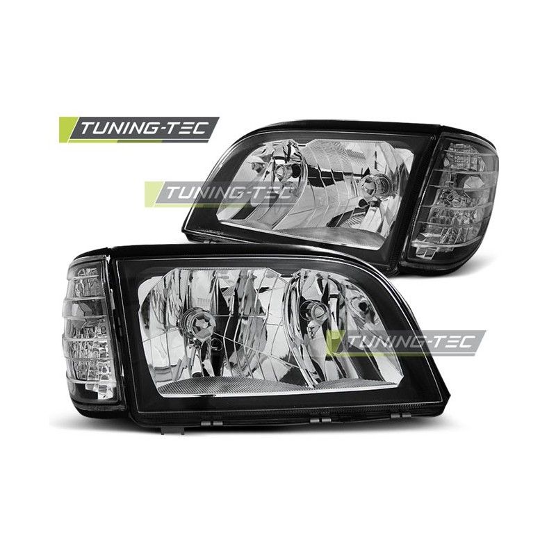 HEADLIGHTS BLACK fits MERCEDES W140 S-KLASA 03.91-10.98, Classe S w126/W140