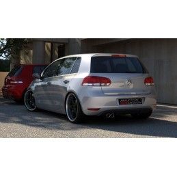 Maxton RAJOUT DU PARE-CHOCS ARRIÈRE VW GOLF VI AVEC 1 ECHAPPEMENT Gloss Black, VW-GO-6-RS1G Tuning.fr