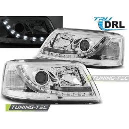 HEADLIGHTS TRUE DRL CHROME fits VW T5 04.03-08.09, T5