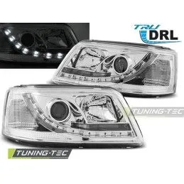 HEADLIGHTS TRUE DRL CHROME fits VW T5 04.03-08.09, T5