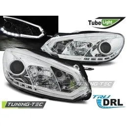 HEADLIGHTS TUBE LIGHT DRL CHROME fits VW GOLF 6 10.08-12, golf 6