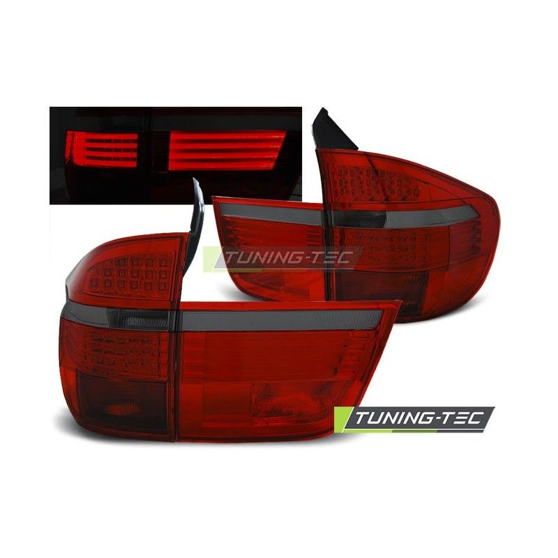 LED TAIL LIGHTS RED SMOKE fits BMW X5 E70 03.07-05.10, X5 E70