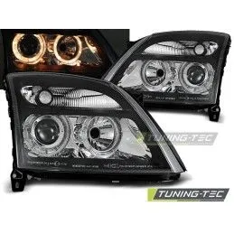 HEADLIGHTS OPEL VECTRA C 04.02-08.05 ANGEL EYES BLACK, Opel