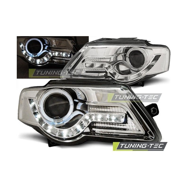 HEADLIGHTS DAYLIGHT CHROME fits VW PASSAT B6 3C 03.05-10, Passat B6 05-10