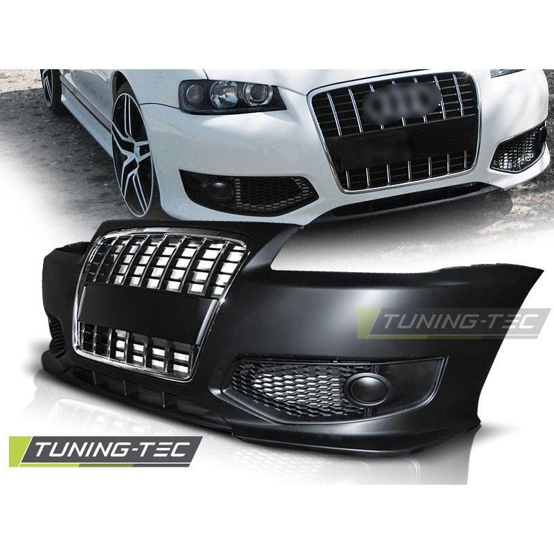 FRONT BUMPER SPORT CHROME fits AUDI A3 96-03, A3/ S3/ RS3 8P FRONT BUMPER SPORT CHROME fits AUDI A3 96-03, A3/ S3/ RS3 8P