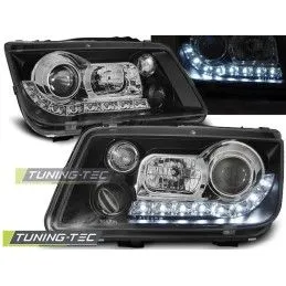 HEADLIGHTS DAYLIGHT BLACK fits VW BORA 09.98-05.05, Volkswagen