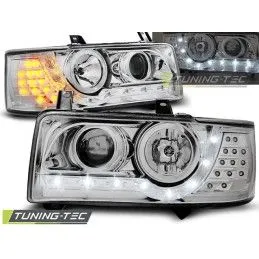 HEADLIGHTS DAYLIGHT CHROME fits VW T4 90-03.03 TRANSPORTER, T4