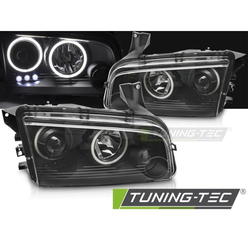 DODGE CHARGER LX 06-10 ANGEL EYES BLACK, Dodge