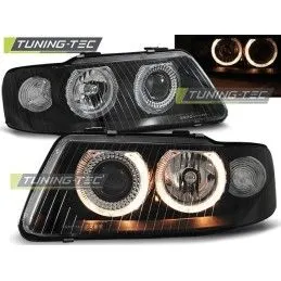 HEADLIGHTS ANGEL EYES BLACK fits AUDI A3 09.00-05.03, A3 8L 96-03