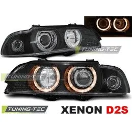 XENON HEADLIGHTS ANGEL EYES BLACK fits BMW E39 09.95-06.03, Serie 5 E39