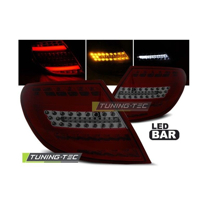 LED BAR TAIL LIGHTS RED SMOKE fits MERCEDES C-KLASA W204 SEDAN 07-10, Classe C W204 LED BAR TAIL LIGHTS RED SMOKE fits MERCEDES C-KLASA W204 SEDAN 07-10, Classe C W204