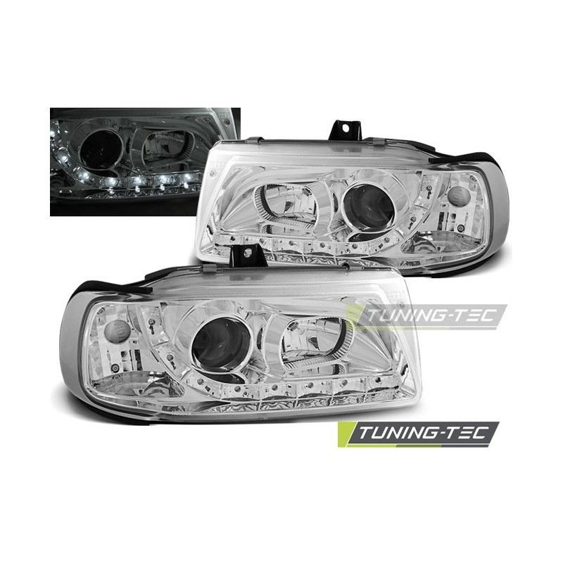 HEADLIGHTS DAYLIGHT CHROME fits SEAT IBIZA/CORDOBA/POLO VARIANT, SEDAN 10.93-08.99, Ibiza 6K 93-02 HEADLIGHTS DAYLIGHT CHROME fits SEAT IBIZA/CORDOBA/POLO VARIANT, SEDAN 10.93-08.99, Ibiza 6K 93-02