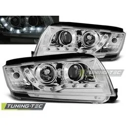 HEADLIGHTS DAYLIGHT CHROME fits SKODA FABIA 12.99-08, Fabia I 99-07