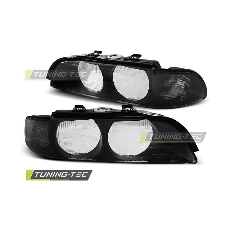 HEADLIGHTS BLACK SMOKE H7 fits BMW E39 95-00, Serie 5 E39 HEADLIGHTS BLACK SMOKE H7 fits BMW E39 95-00, Serie 5 E39