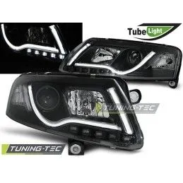 HEADLIGHTS TUBE LIGHT BLACK fits AUDI A6 C6 04.04-08, A6 4F C6 04-10