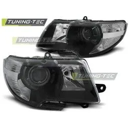 HEADLIGHTS BLACK fits SKODA SUPERB 08-12, Skoda