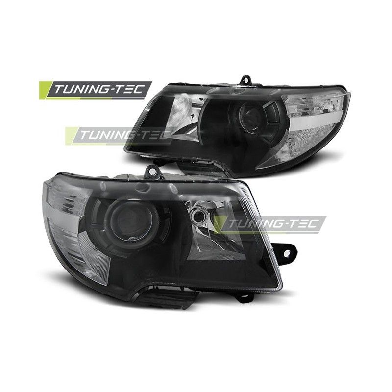 HEADLIGHTS BLACK fits SKODA SUPERB 08-12, Skoda
