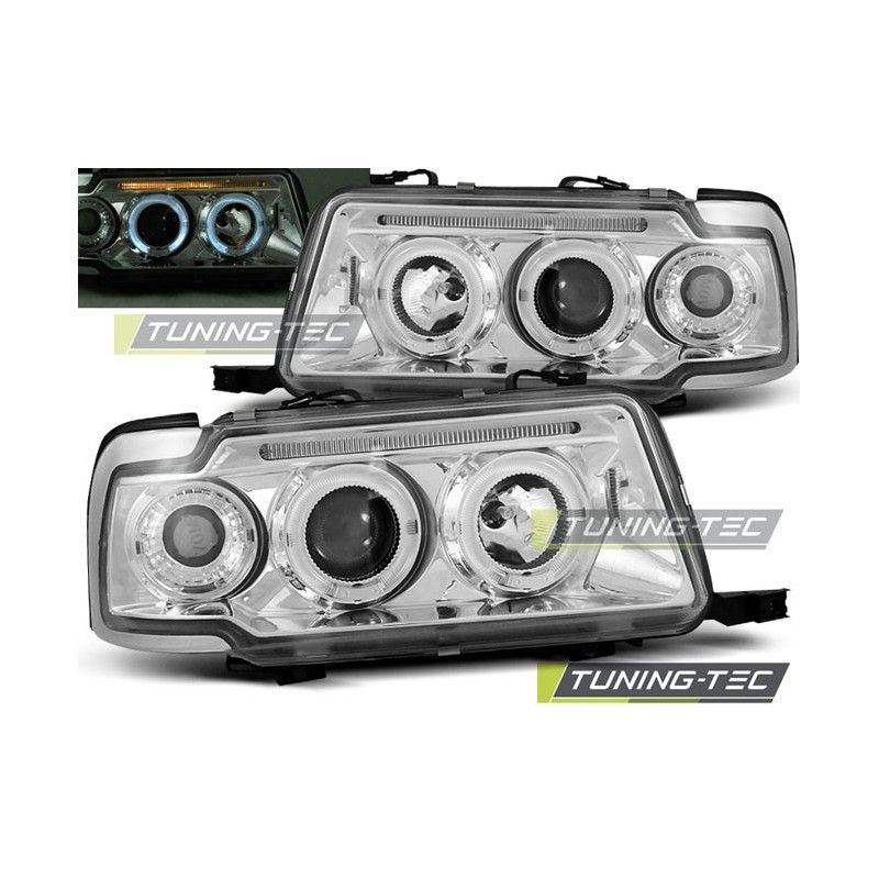 HEADLIGHTS ANGEL EYES CHROME fits AUDI 80 B4 09.91-04.96, 80