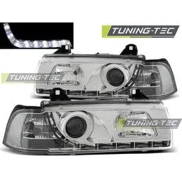 HEADLIGHTS DAYLIGHT CHROME fits BMW E36 12.90-08.99, Bmw