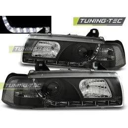 HEADLIGHTS DAYLIGHT BLACK fits BMW E36 12.90-08.99, Bmw