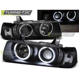 HEADLIGHTS ANGEL EYES CCFL BLACK fits BMW E36 12.90-08.99 S/C/T, Bmw