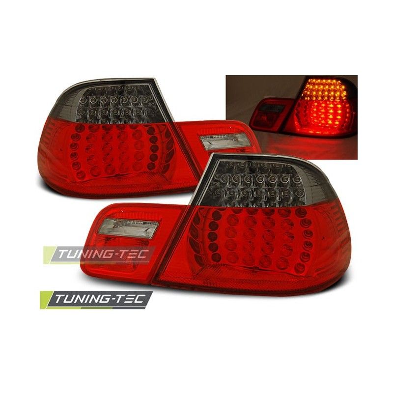 LED TAIL LIGHTS RED SMOKE fits BMW E46 04.99-03.03 CABRIO, Serie 3 E46 Coupé/Cab LED TAIL LIGHTS RED SMOKE fits BMW E46 04.99-03.03 CABRIO, Serie 3 E46 Coupé/Cab