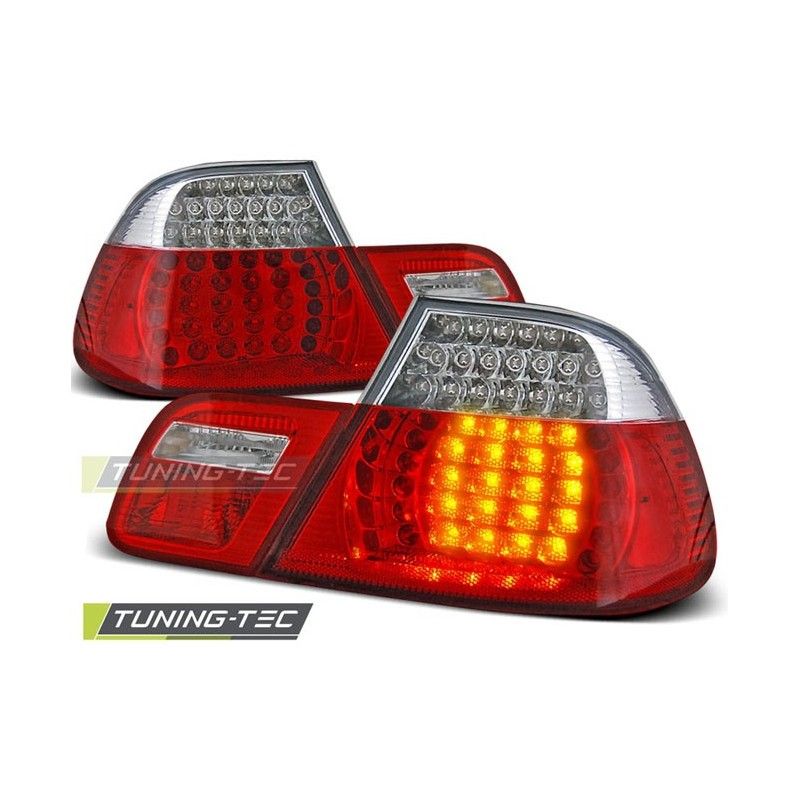 LED TAIL LIGHTS RED WHITE fits BMW E46 04.99-03.03 COUPE, Serie 3 E46 Coupé/Cab LED TAIL LIGHTS RED WHITE fits BMW E46 04.99-03.03 COUPE, Serie 3 E46 Coupé/Cab