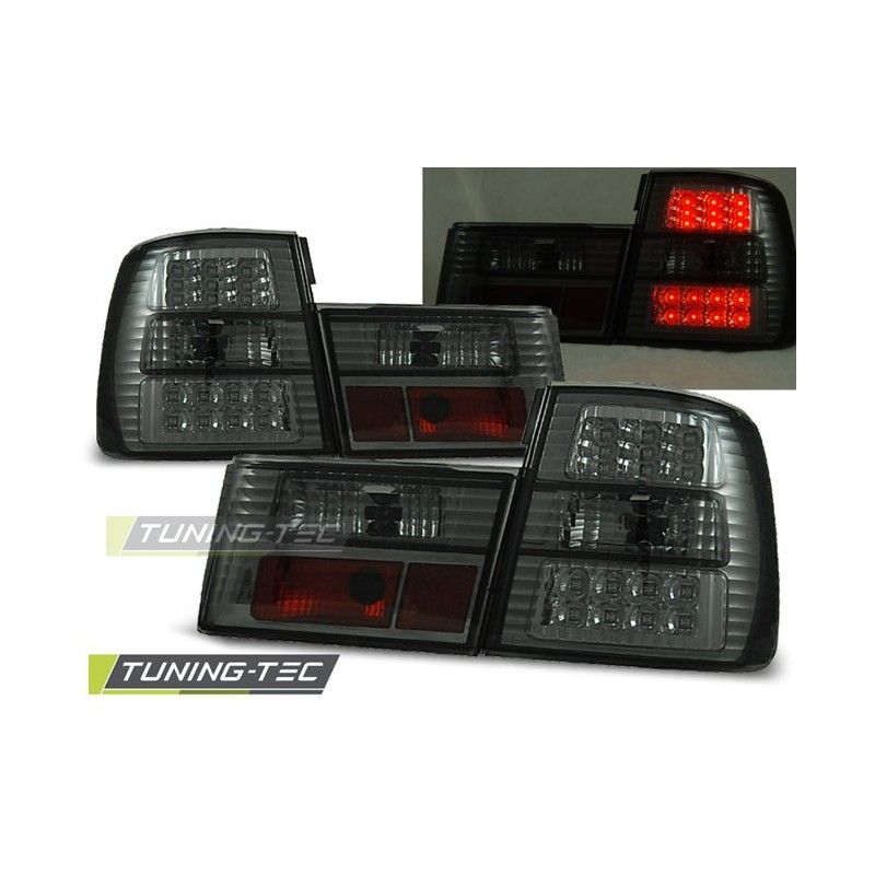LED TAIL LIGHTS SMOKE fits BMW E34 02.88-12.95 SEDAN, Serie 5 E34