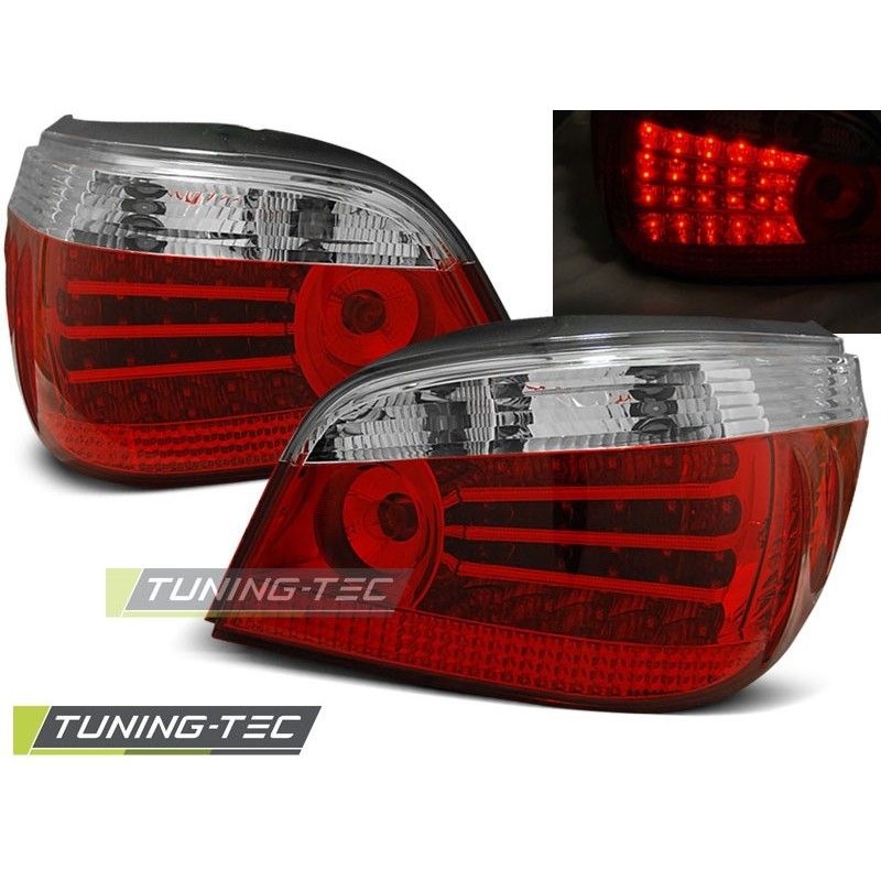 LED TAIL LIGHTS RED WHITE fits BMW E60 07.03-07, Serie 5 E60/61 LED TAIL LIGHTS RED WHITE fits BMW E60 07.03-07, Serie 5 E60/61