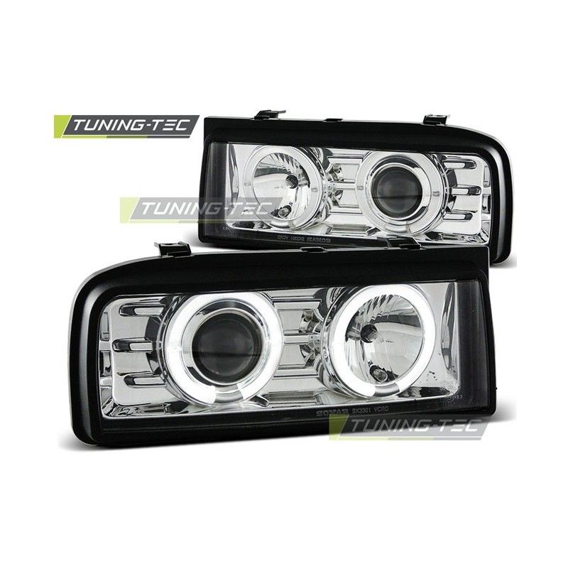HEADLIGHTS ANGEL EYES CHROME fits VW CORRADO 88-95, Volkswagen