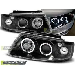 HEADLIGHTS ANGEL EYES BLACK fits VW PASSAT B5 3B 11.96-08.00, Passat B5 96-05